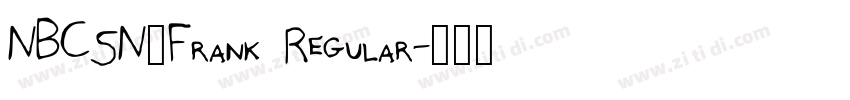 NBCSN_Frank Regular字体转换